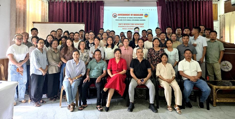 M Rollan Lotha along with other officials during a three-day workshop held at AIDA, Dimapur on August 28.